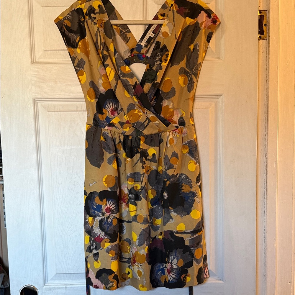RACHEL Rachel Roy Multicolor Floral Mini Dress